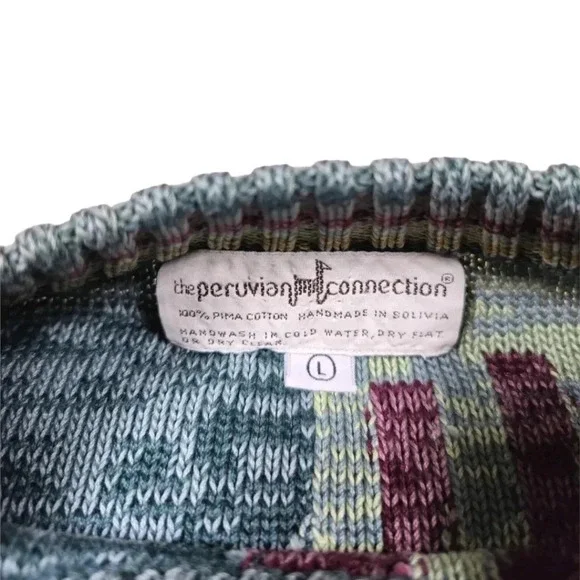 VINTAGE PERUVIAN CONNECTION KNIT SWEATER - Picture 3 of 5